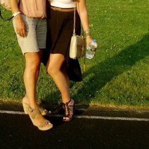 Rubbish / high low skirt in black OR white